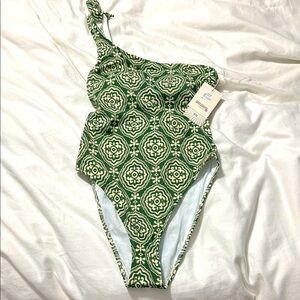 NWT lemlem deep green one piece bathing suit